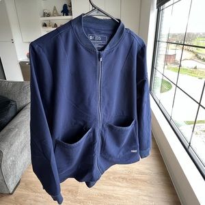 FIGS Bellery Scrub Jacket NAVY BLUE
